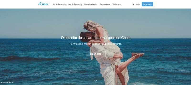 Site de casamento iCasei