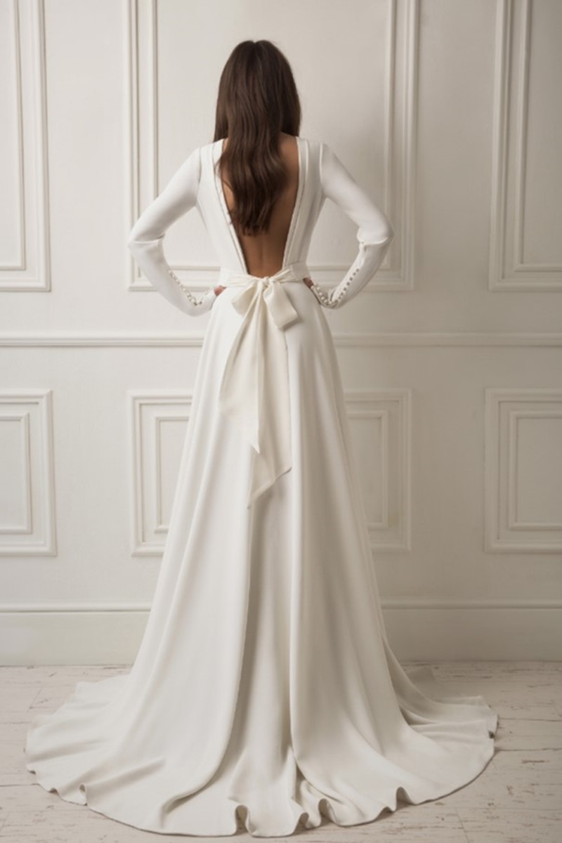 vestido de noiva minimalista 2018