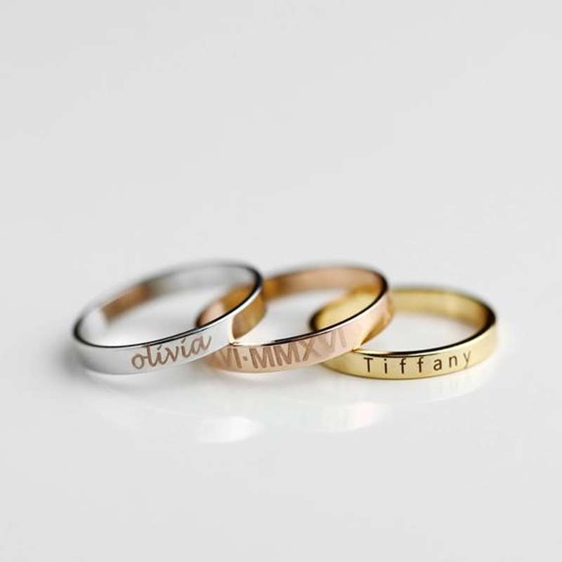 anéis personalizados para madrinhas de casamento