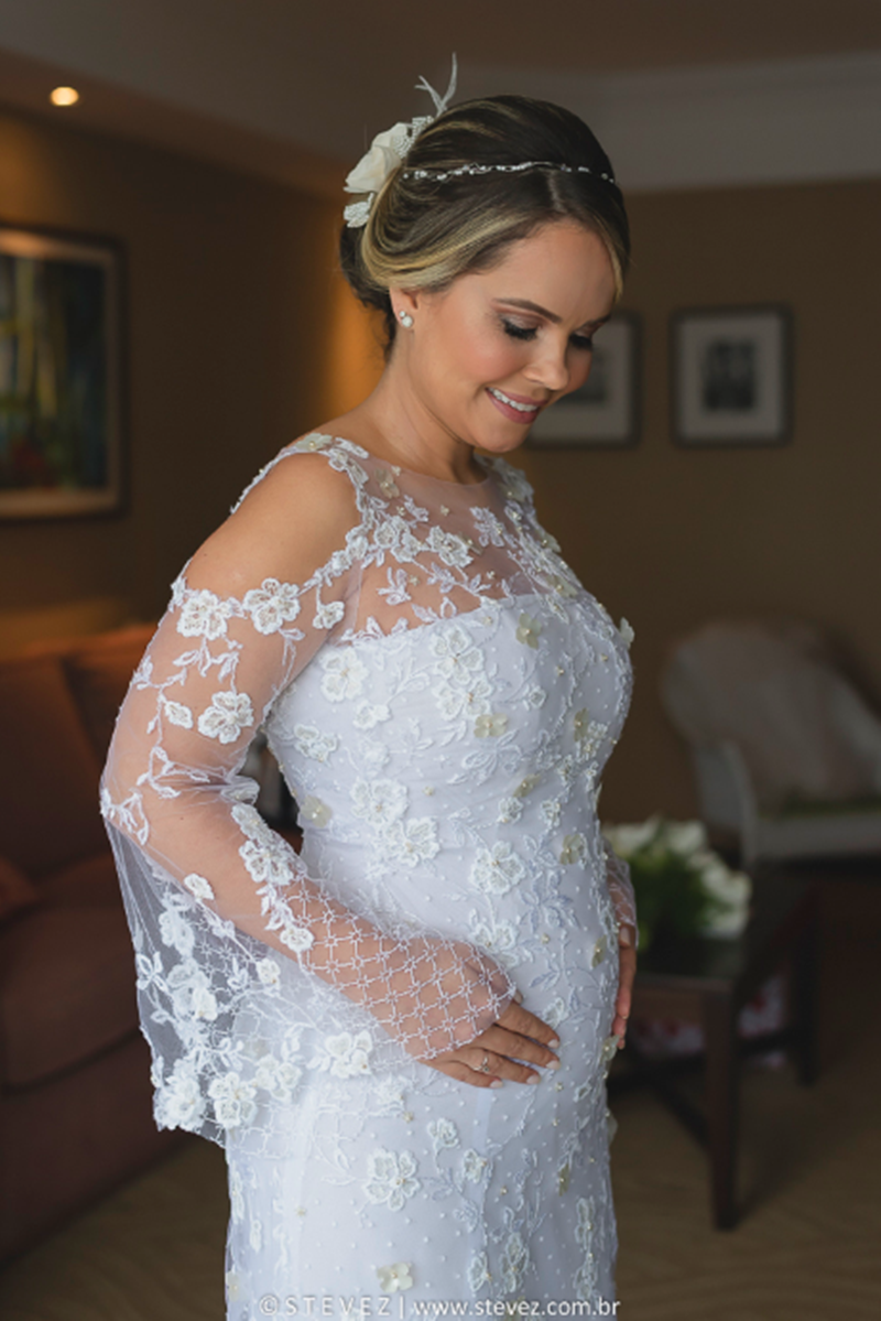 vestido de noiva para gravida de 6 meses