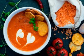 Ilha gastronômica de sopas