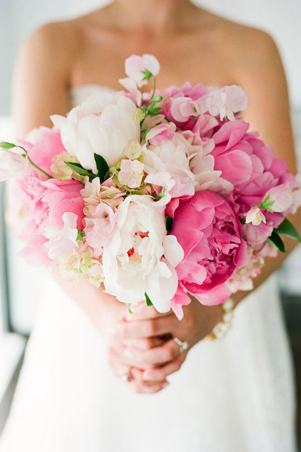Decoração de Casamento em Tons de Rosa buquê