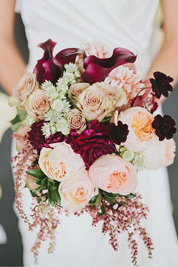 Decoração de Casamento em Tons de Rosa buquê