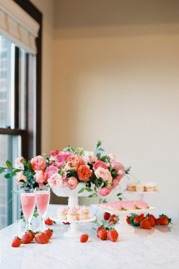 Decoração de Casamento em Tons de Rosa mesa