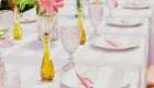 Decoração de Casamento em Tons de Rosa mesa
