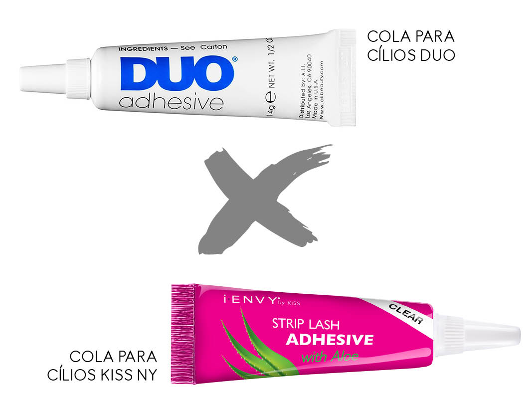 Maquiagem Nacional x importada cola para cílios
