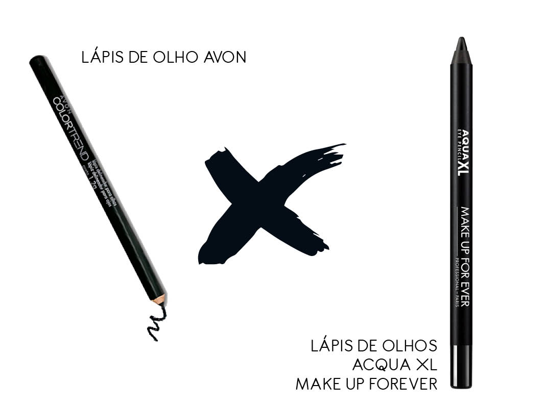 Maquiagem Nacional x importada lápis de olho