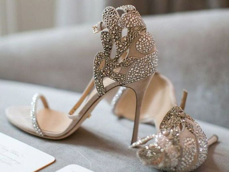 sapatos com strass para noivas