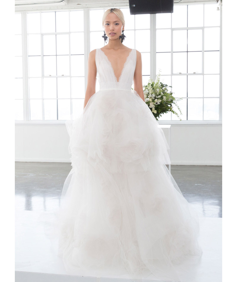 Vestido de noiva tendências do NY Brida Week Primavera 2018