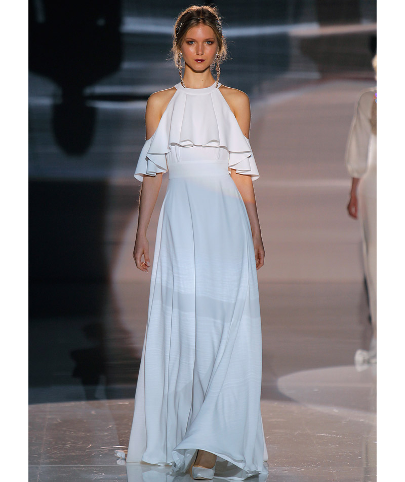 Tendências do Barcelona Bridal Week Primavera 2018 babados