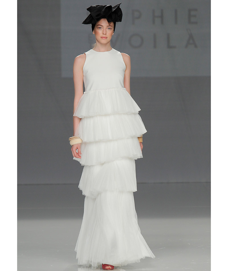 Tendências do Barcelona Bridal Week Primavera 2018 babados
