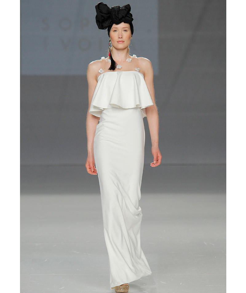 Tendências do Barcelona Bridal Week Primavera 2018 babados