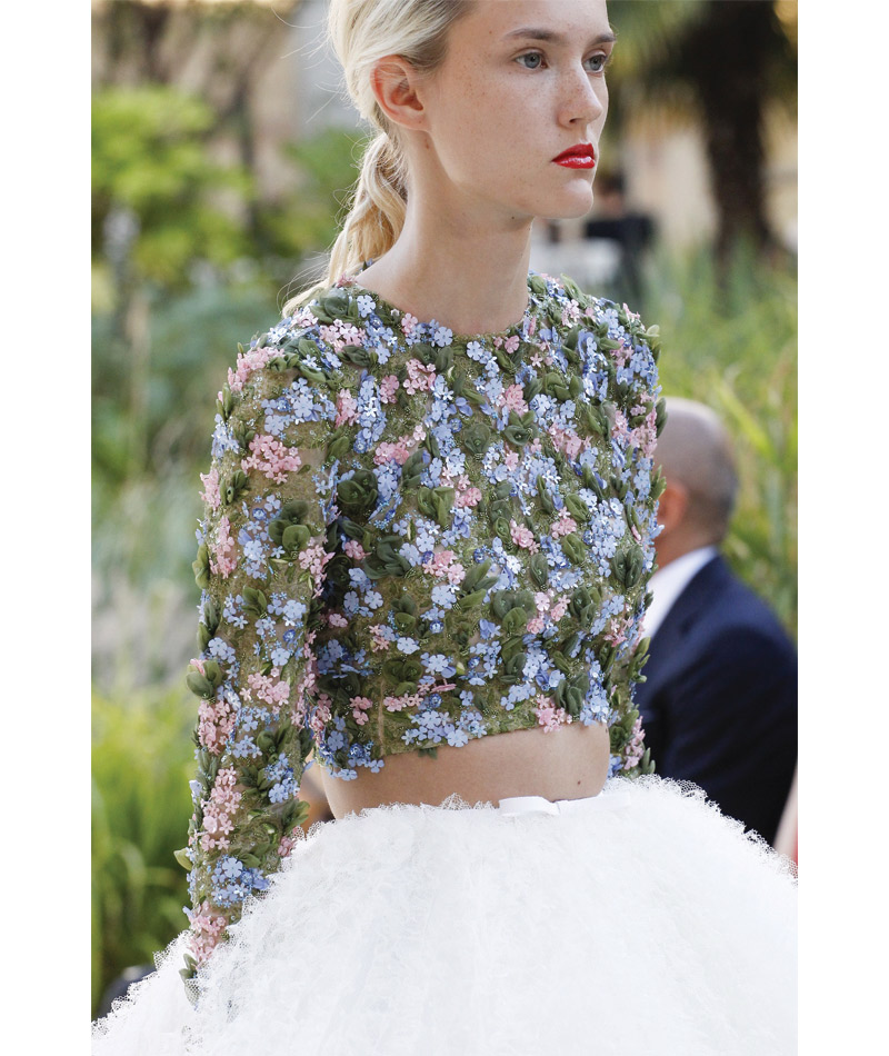 Desfile Alta Costura de Paris para o Outono Inverno 2017 Jardim florido