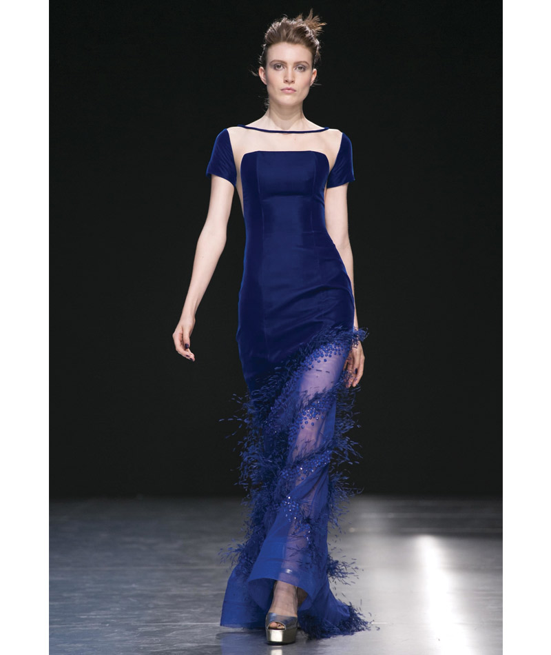 Desfile Alta Costura de Paris para o Outono Inverno 2017 blue velvet