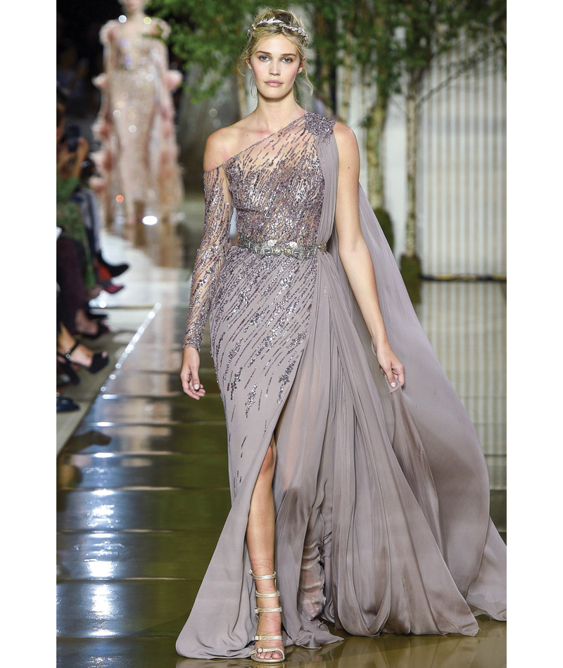 Desfile Alta Costura de Paris para o Outono Inverno 2017 delicadeza pastel