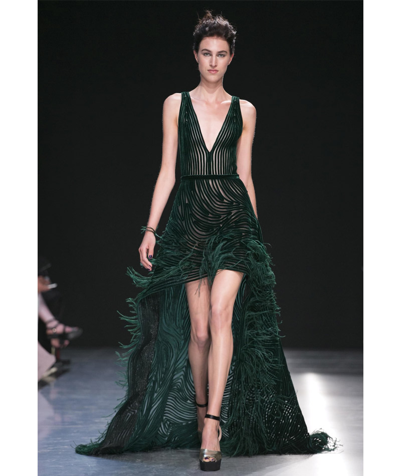 Desfile Alta Costura de Paris para o Outono Inverno 2017 plumas