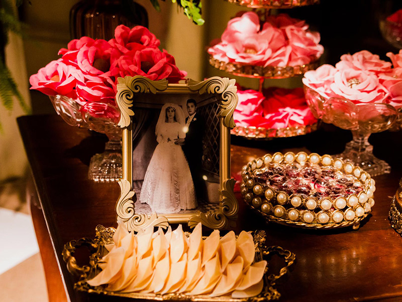 Casamento no campo decoração mesa de doces