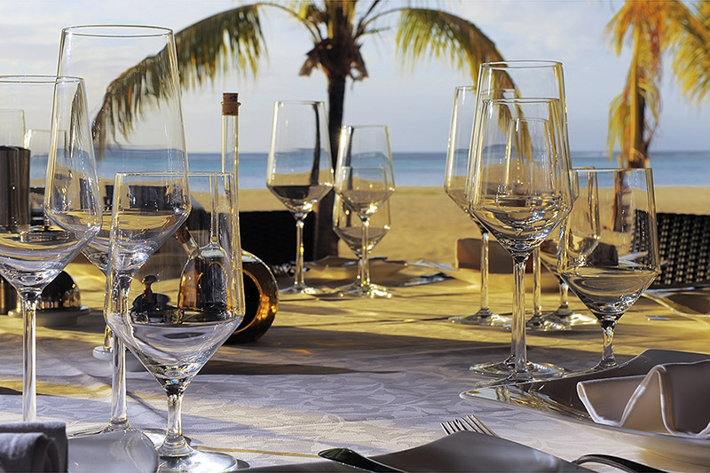 jantar no dinarobin beachcomber nas ilhas maurício