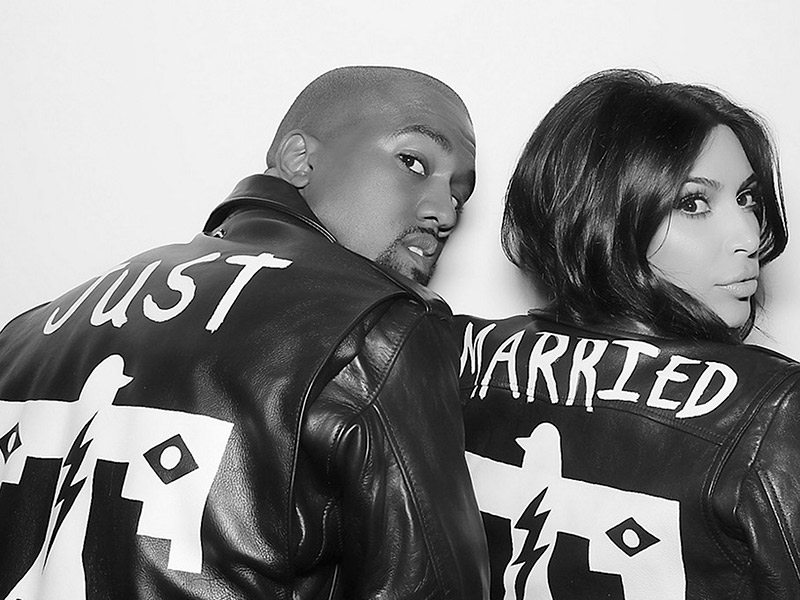 Jaquetas personalizadas para casamento Kim e Kanye West
