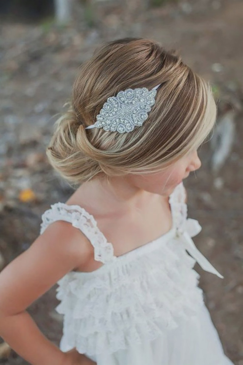 penteado infantil casamento