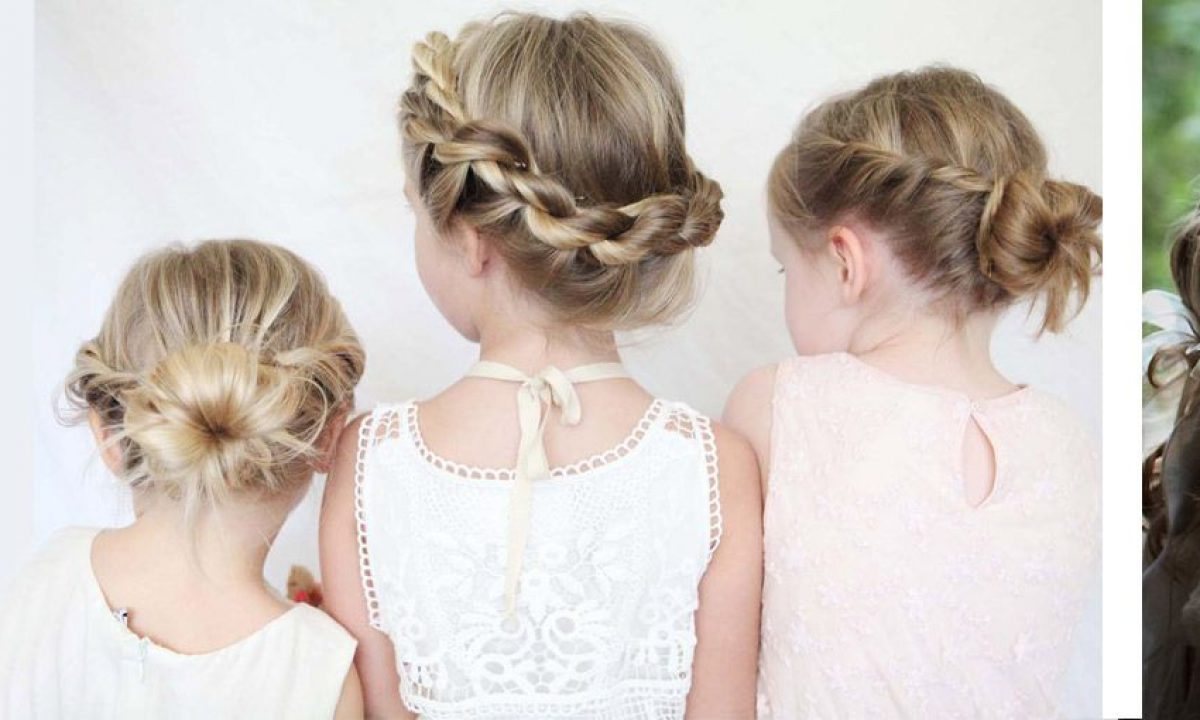 penteado de criança para casamento