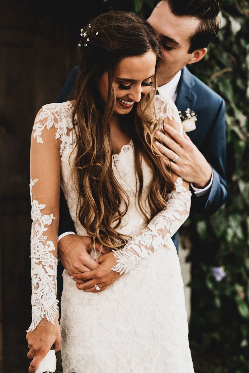 vestido de noiva com manga