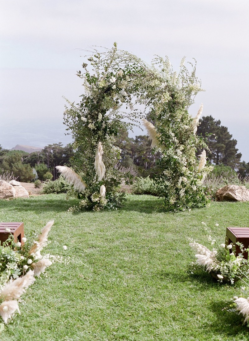 Arco de flores cerimonia de casamento