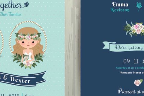 Modelo de convite de casamento criativo | 5 ideias para copiar