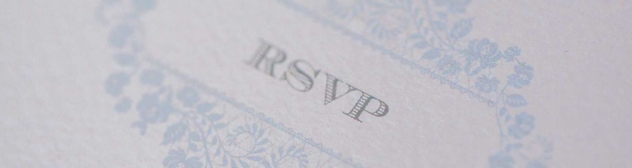 imagem de convite com o escrito RSVP