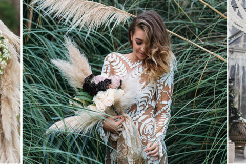 Decoração de casamento com capim dos pampas: tendência 2019