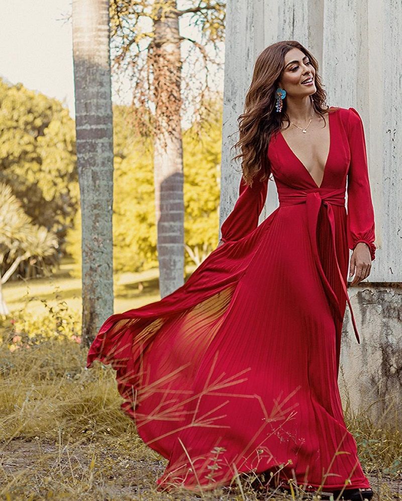 juliana-paes-com-vestido-de-festa-vermelho