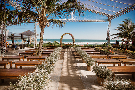 espaços para casamento na praia