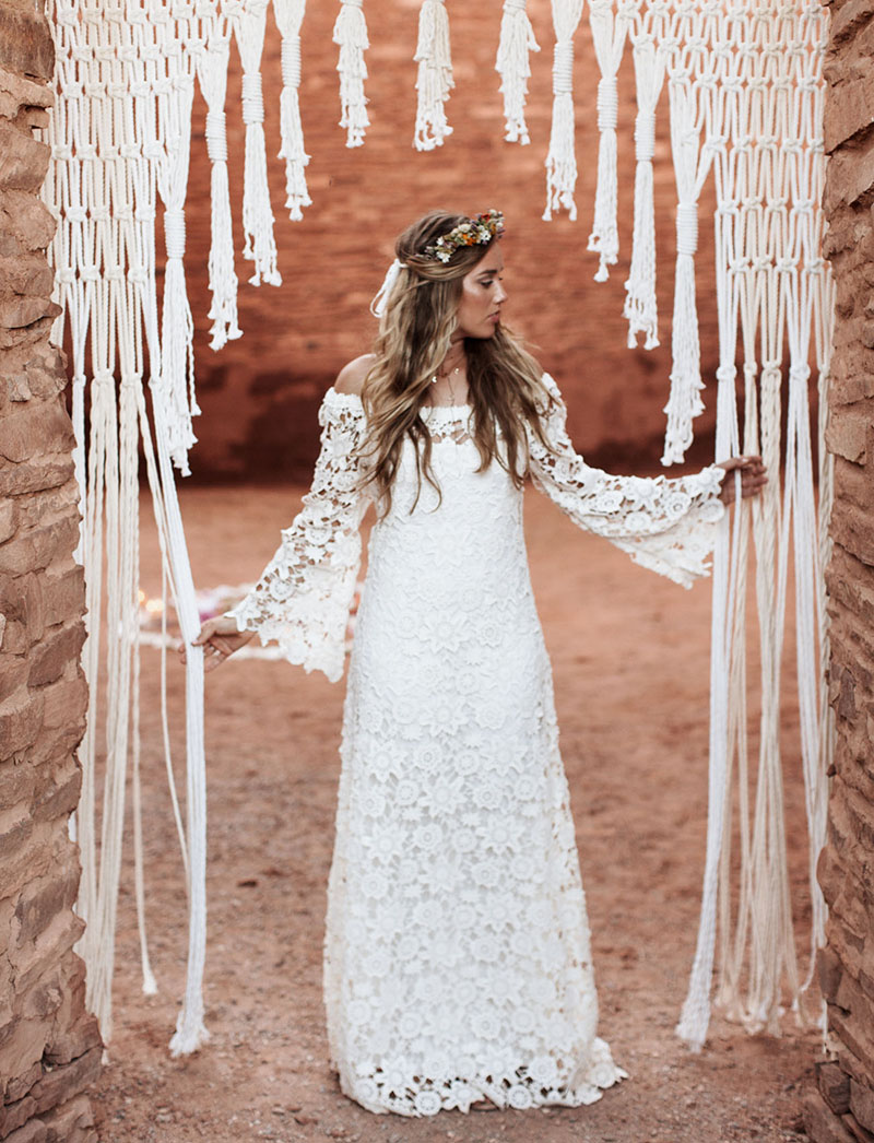 vestido de noiva com manga longa