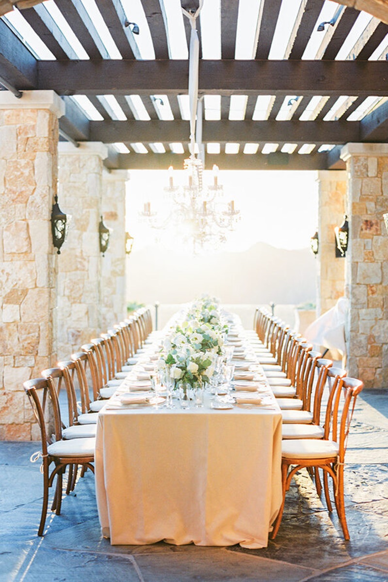 decoração de casamento mesa comunitária