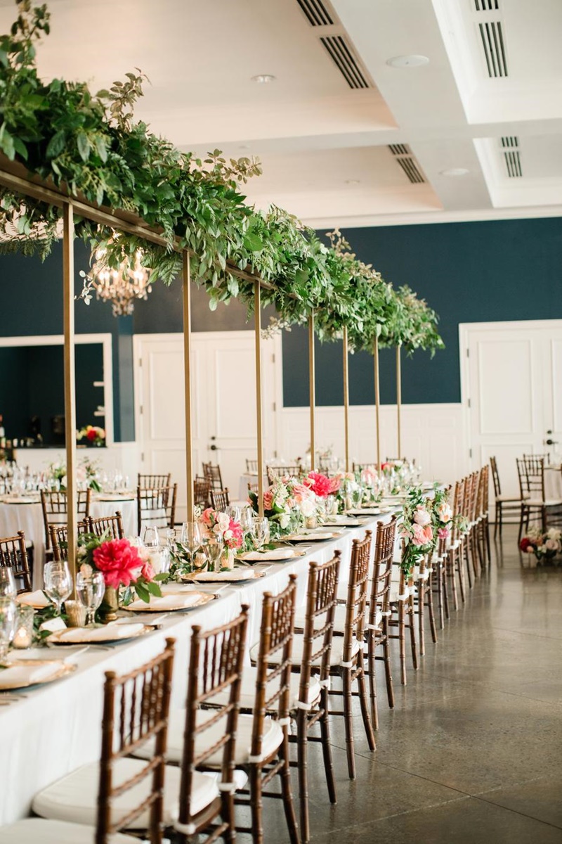 decoração de casamento mesa comunitária
