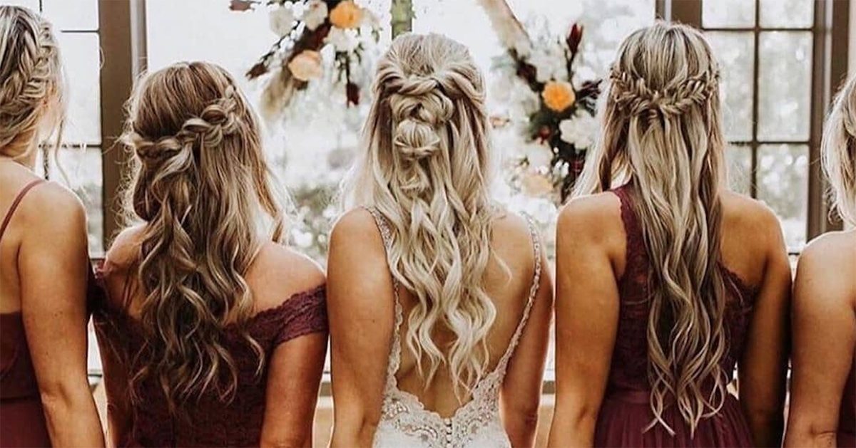 Mais de 40 penteados para madrinhas de casamento de cabelo longo