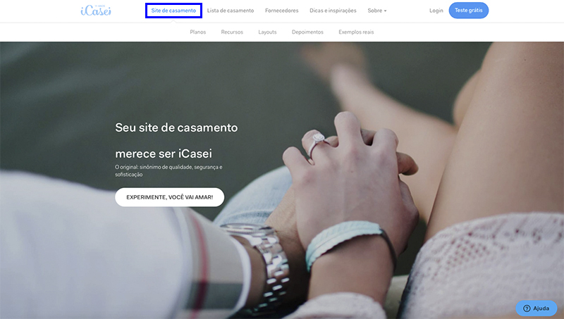Site iCasei: como criar o meu site de casamento