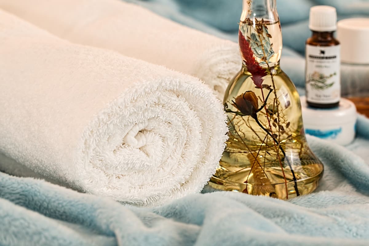 Imagem de uma toalha de massagem