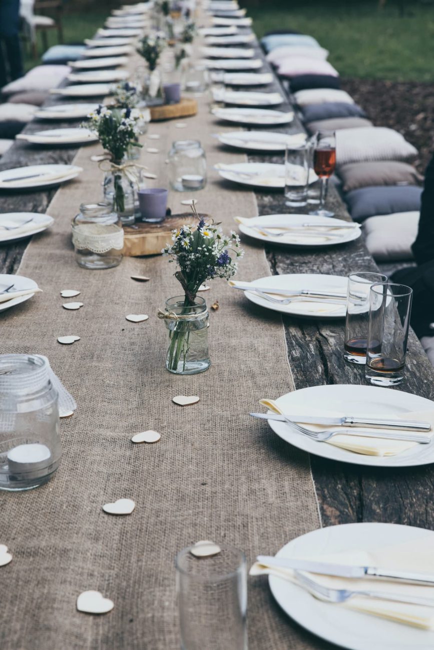 mesa de casamento pronta