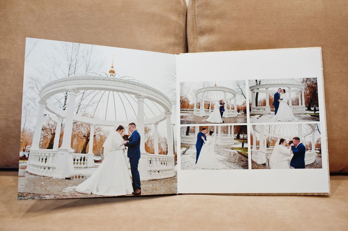 fotolivro com fotos de casamento