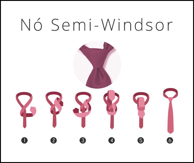 nó meio-windsor para casamento