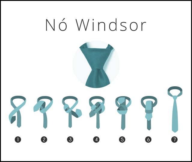 nó windsor usado em casamento