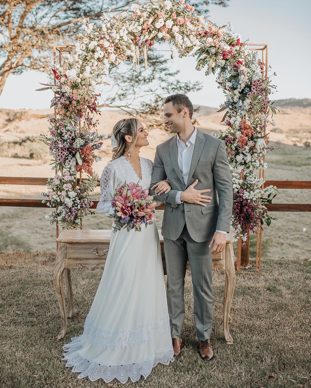 Vestido de noiva de Horthência no casamento real