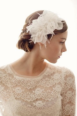 headband para noivas em penteado preso