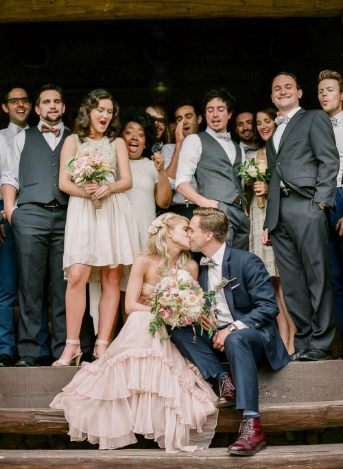 vestido de noiva cor-de-rosa