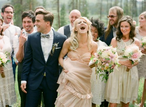 vestido de noiva cor-de-rosa