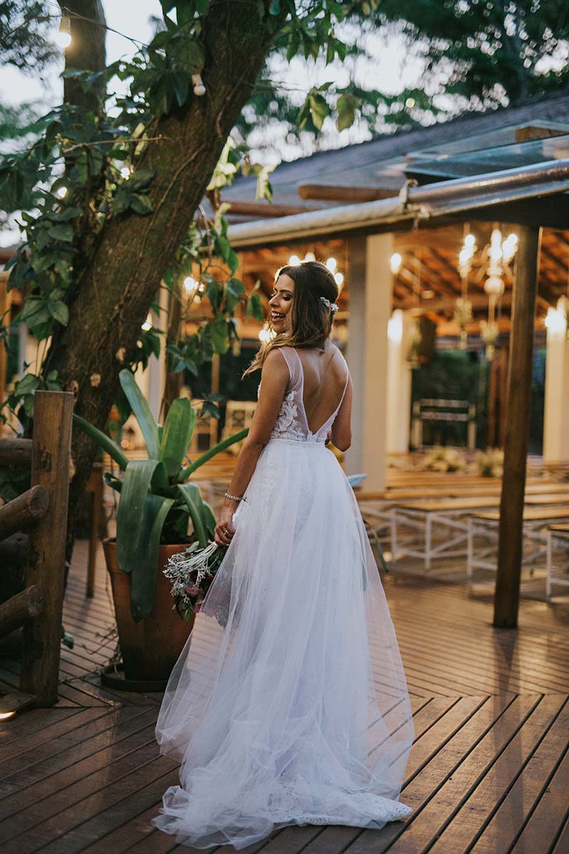 Vestido de noiva sob medida Bia e Rafa