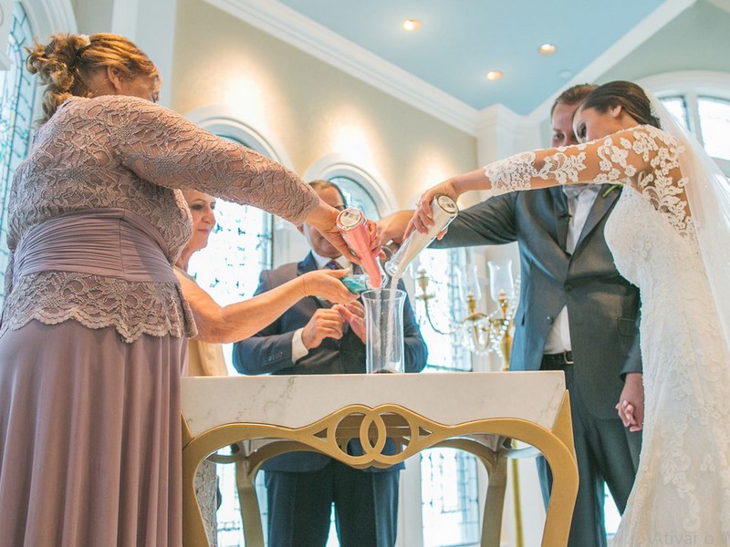 cerimônia das areias: lembrança de casamento