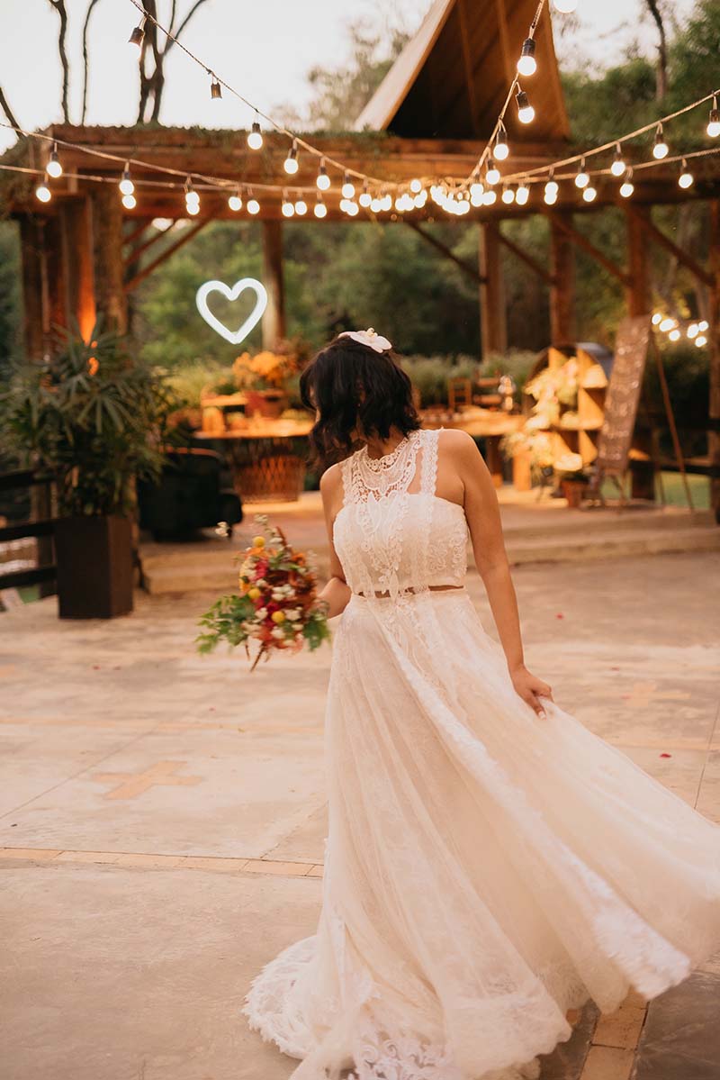 vestido de noiva Yolancris usado por Clarissa