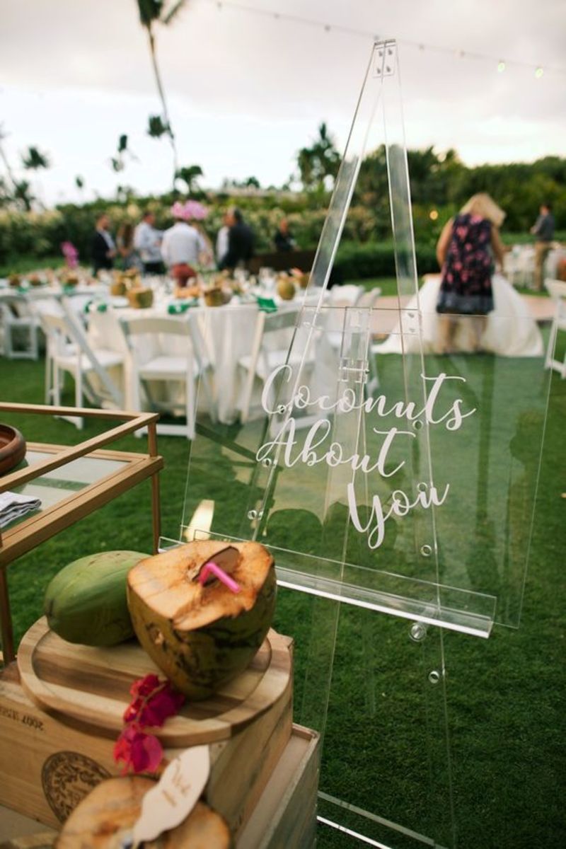 Coco na decoração do casamento